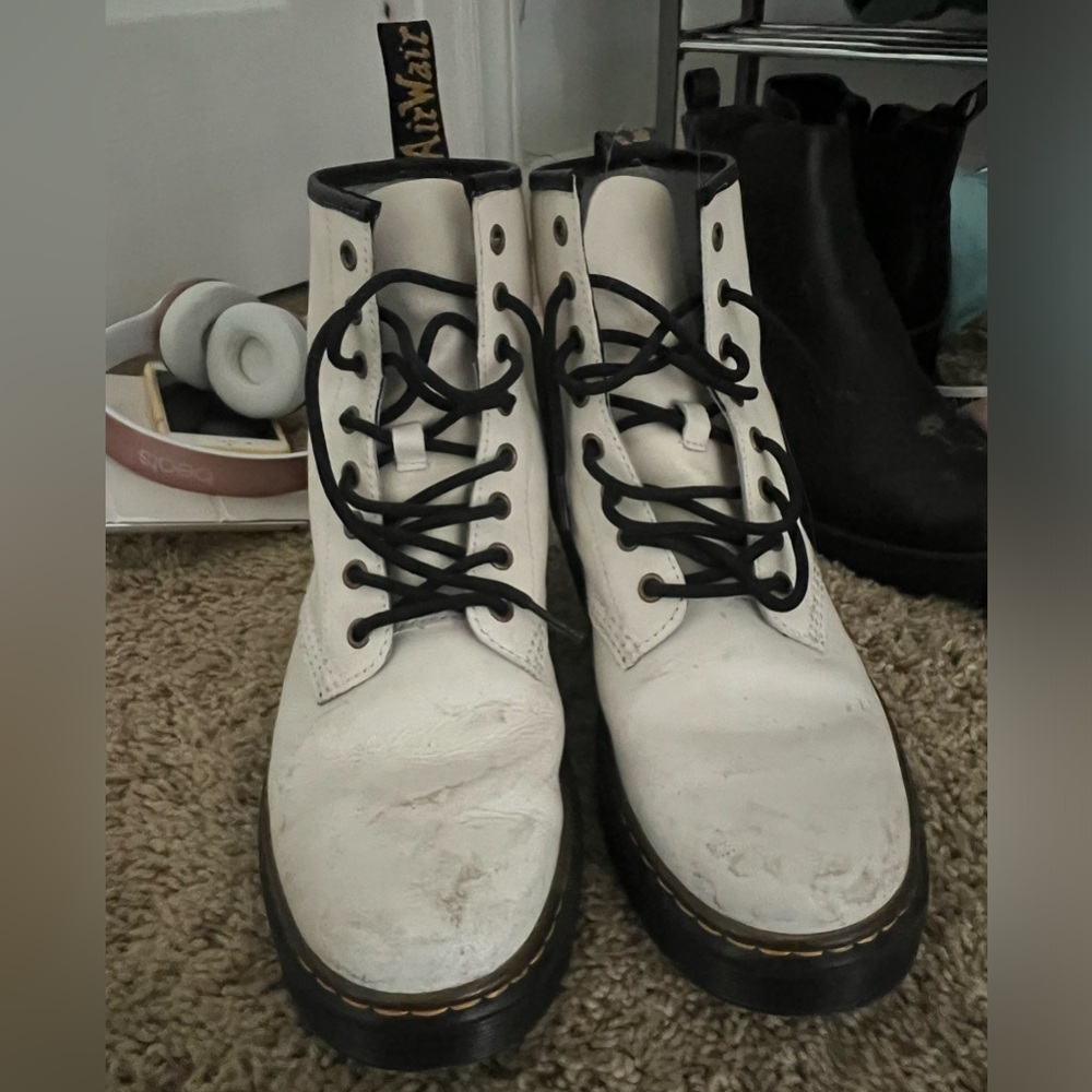 White Doc Martens size 8